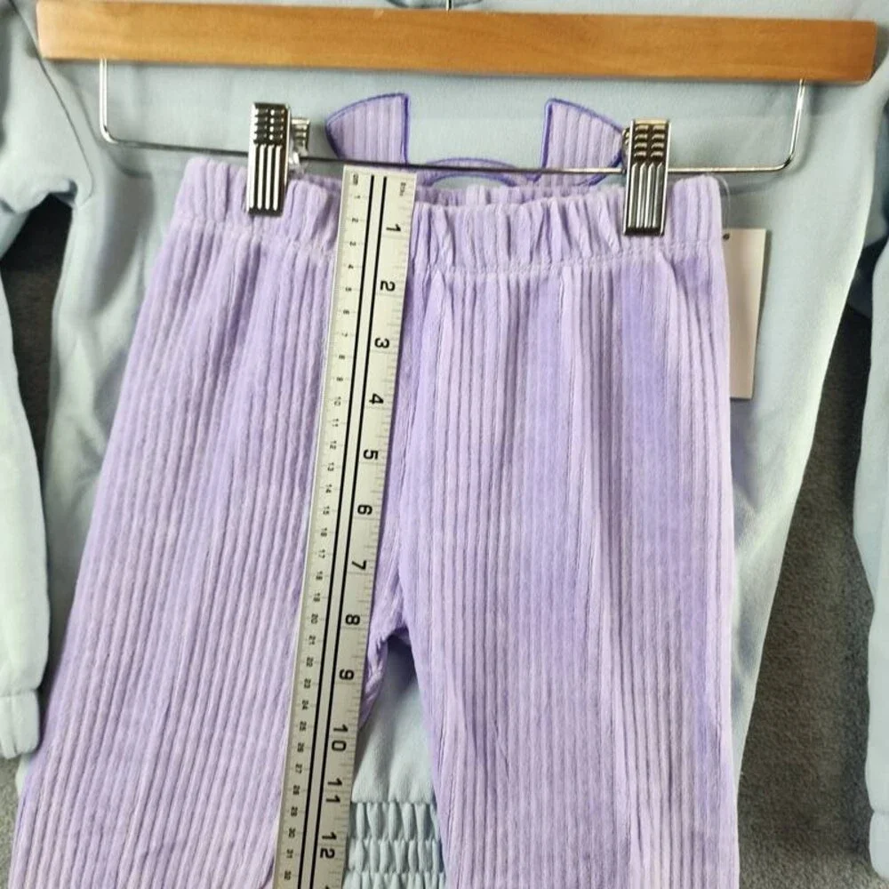 Under Armour Ribbed Velour Tunic Hoodie & Leggings Set Girls' 6 Lavender